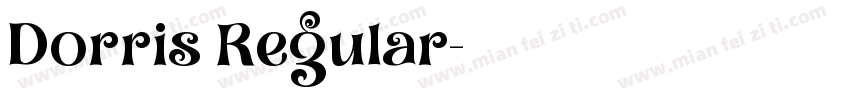 Dorris Regular字体转换